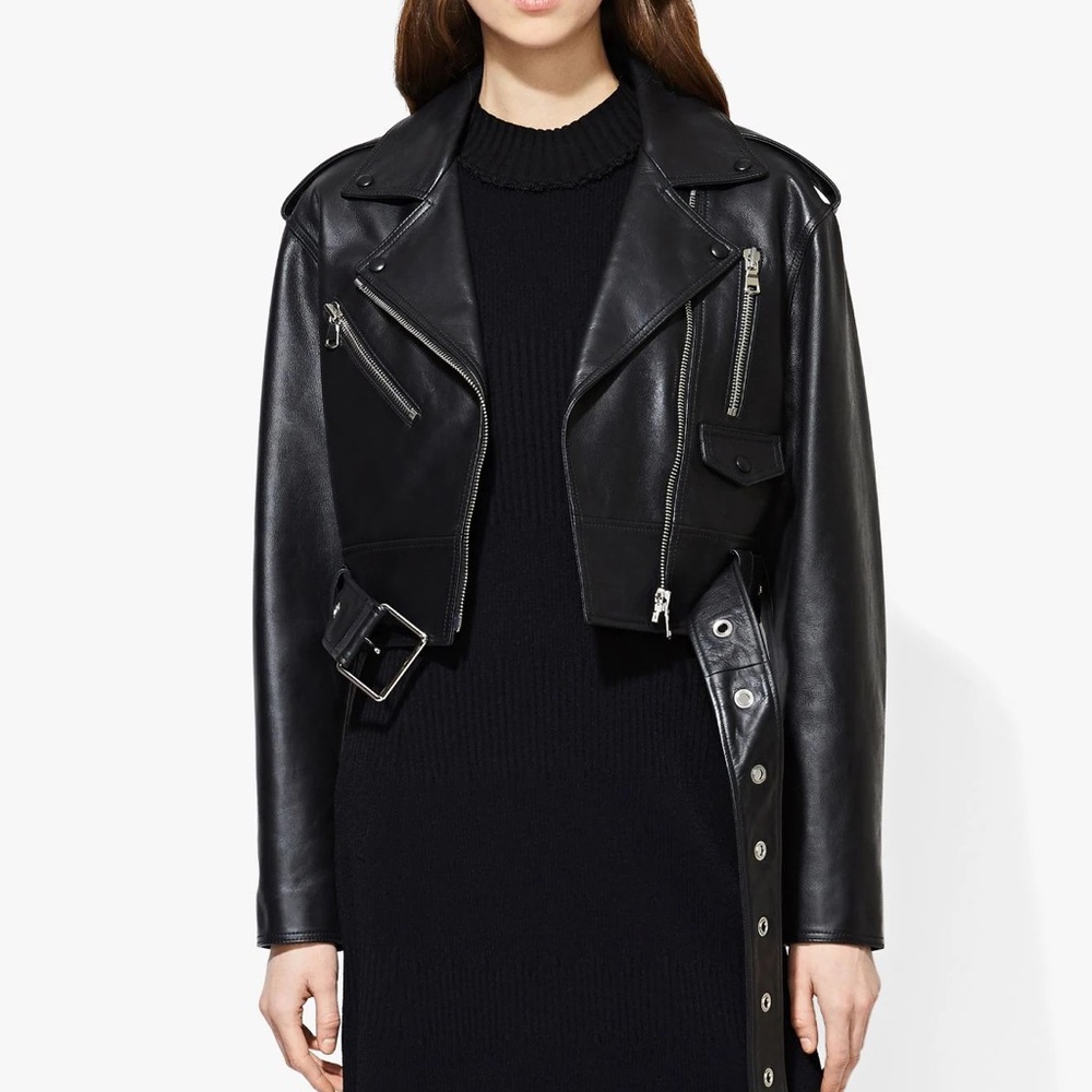 Proenza Schouler Leather Moto Biker Jacket